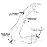 Tantus Feeldoe Slim Blue Strap On Sextoys